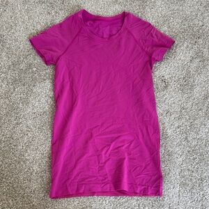 Pink Lululemon Short and Long Sleeve Top